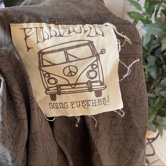 Millard Fillmore Anthro Army Green Jacket Vintage - Picture 9 of 9